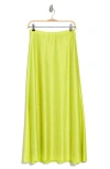 Rag & Bone Samantha Maxi Skirt In Limegreen