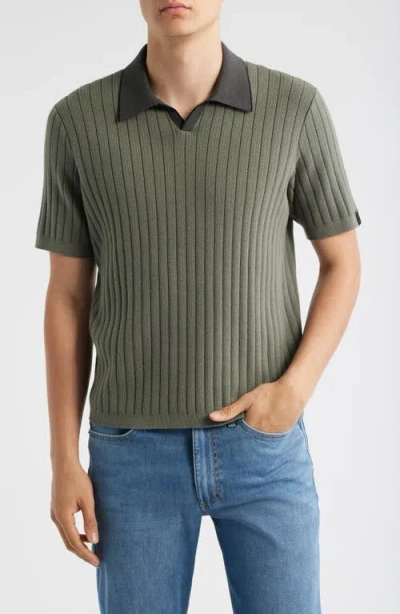 RAG & BONE RAG & BONE SANFORD RIB JOHNNY COLLAR POLO