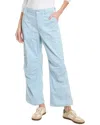 Rag & Bone Savannah High Waist Twill Utility Pants In Blue