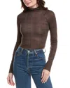 Rag & Bone Shaw Paneled Top In Brown