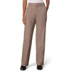 Rag & Bone Shea Plaid Stretch Wool Straight Leg Pants In Camel Plaid