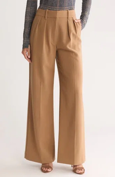 Rag & Bone Shelly Wide Leg Pants In Camel