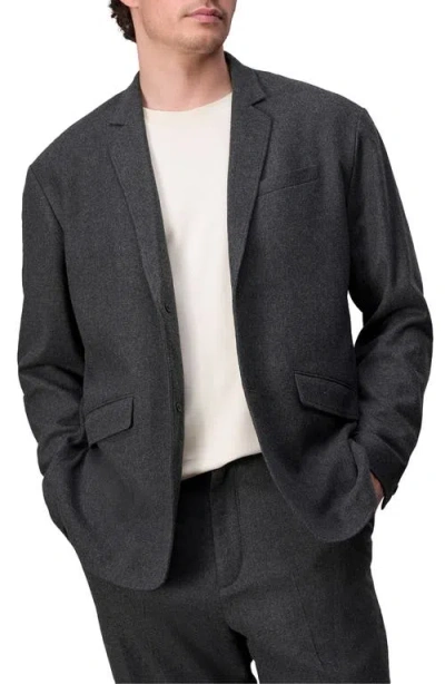 Rag & Bone Shift Flannel Blazer In Heather Grey