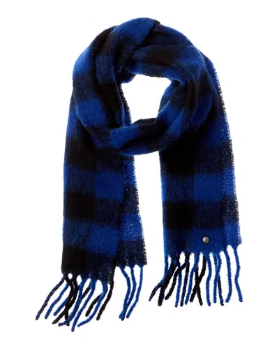Rag & Bone Blue & Black Shire Scarf