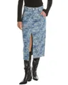 Rag & Bone Sid Denim Midi Skirt