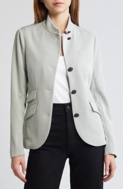 Rag & Bone Slade Herringbone Jacket In White Multi