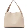 Rag & Bone Slade Leather Tote In Greige