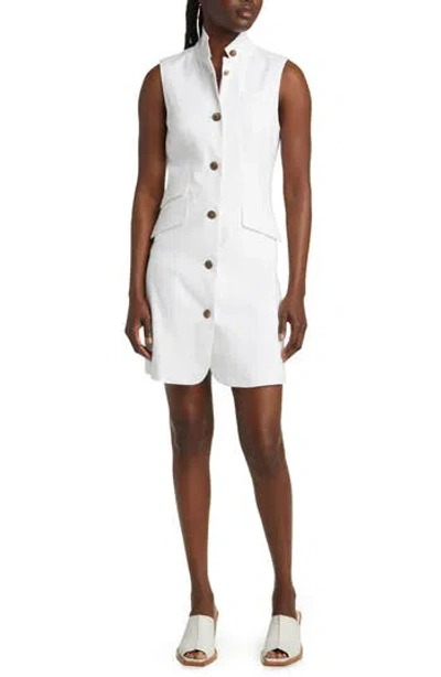 RAG & BONE RAG & BONE SLADE SLEEVELESS LINEN BLEND MINIDRESS