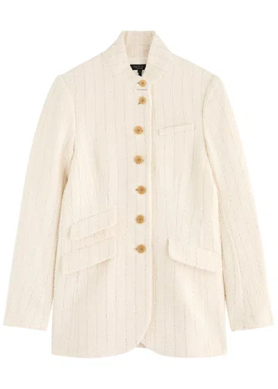 Rag & Bone Slade Tweed Blazer In Ivory