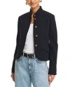 Rag & Bone Slade Cropped Wool-blend Jacket In Navy