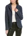Rag & Bone Slade Tweed Wool-blend Blazer In Blue