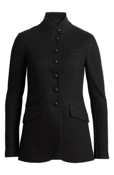 Rag & Bone Slade Long Wool Jacket In Black