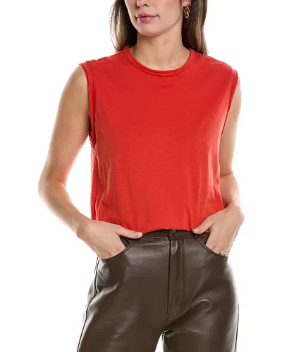 Rag & Bone Slub Muscle Tank In Red