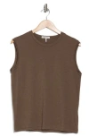 Rag & Bone Slub Muscle Tank In Brown