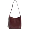 Rag & Bone Small Belize Basketweave Embossed Leather Shopper In Wine