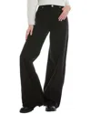 Rag & Bone Sofie Black Wide Leg Jean In Black