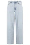 Rag & Bone Featherweight Sofie High Rise Full Lenght Wide Leg In Blue