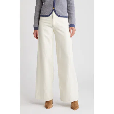 Rag & Bone Sofie Featherweight Wide Leg Jeans In Ecru