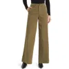 Rag & Bone Sofie Stretch Cotton Wide Leg Chinos In Olive