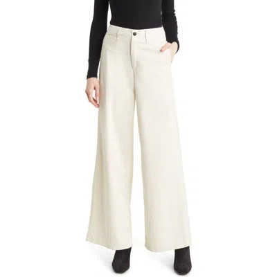 Rag & Bone Sofie Stretch Cotton Wide Leg Chinos In White