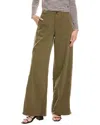 Rag & Bone Sofie Stretch Cotton Wide Leg Chinos In Green