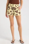 Rag & Bone Solana Short In Yellow Floral