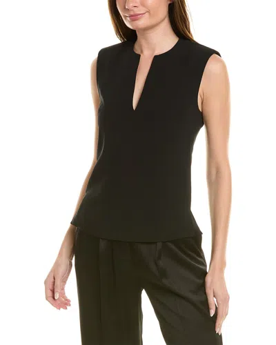 Rag & Bone Sonia V-neck Japanese Crepe Top In Black