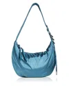 Rag & Bone Spire Mini Hobo Bag In Denim Blue/silver