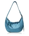Rag & Bone Mini Spire Hobo Bag In Denim Blue/silver