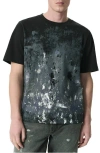 Rag & Bone Relaxed Fit Paint Splatter T-shirt In Blackgreen