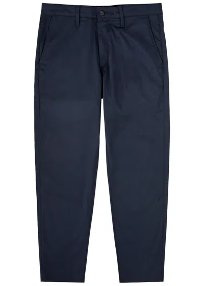 Rag & Bone Standard Cotton-blend Chinos In Navy