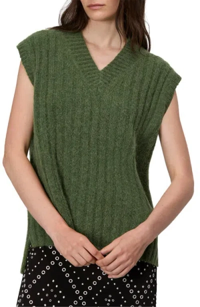 Rag & Bone Stassi Alpaca & Wool Blend Sweater Vest In Green