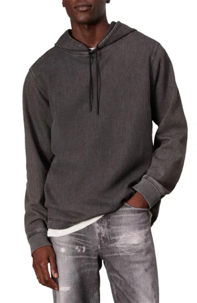 Rag & Bone Men's Stride Relaxed Hoodie In Charcoal