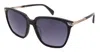 Rag & Bone Rag And Bone Grey Gradient Square Ladies Sunglasses Rnb1066/s 0807/9o 55 In Black