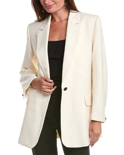 Rag & Bone Suzanne Twill Blazer In Ivory