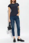 Rag & Bone Organic Pima Cotton The Slub T-shirt In Navy Blue