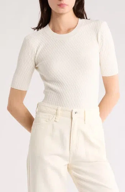 Rag & Bone Tam Short Sleeve Cable Knit Sweater