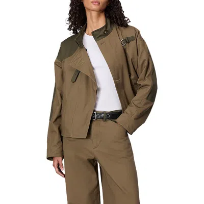Rag & Bone Tatum Cotton Military Jacket In Green