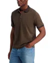 Rag & Bone Tech Pique Short Sleeve Polo Shirt