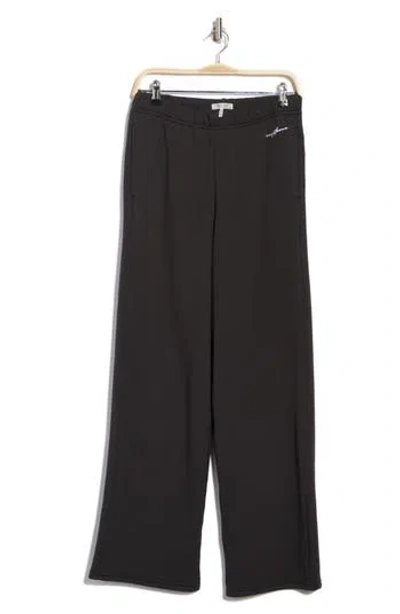 Rag & Bone Terri Wide Leg Sweatpants In Black