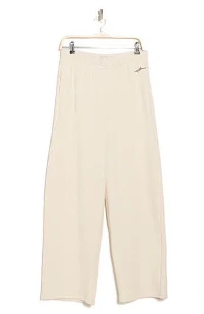 Rag & Bone Terri Wide Leg Sweatpants In Ivory