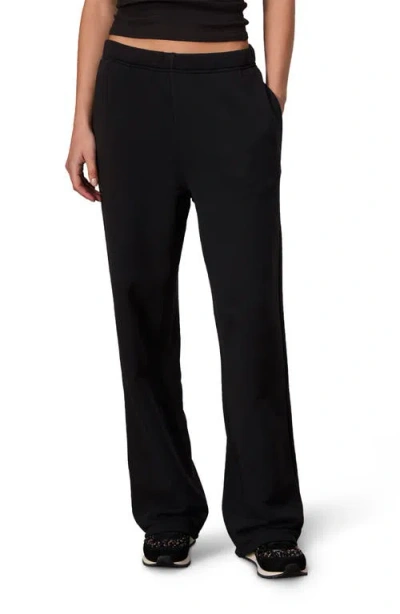 Rag & Bone Terry Wide Leg Sweatpants In Black