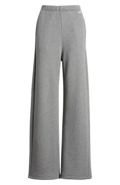 Rag & Bone Terry Wide Leg Sweatpants In Heather Grey