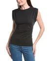 Rag & Bone The Jersey Pleat Tank In Black