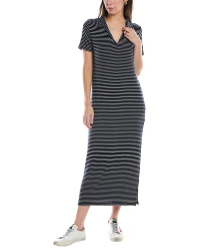 Rag & Bone The Knit Midi Polo Dress In Blue