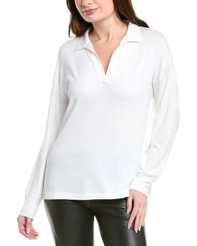 Rag & Bone White 'the Knit V-neck' Polo