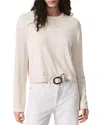 Rag & Bone The Knit Stripe Boxy Tee In Ivory White