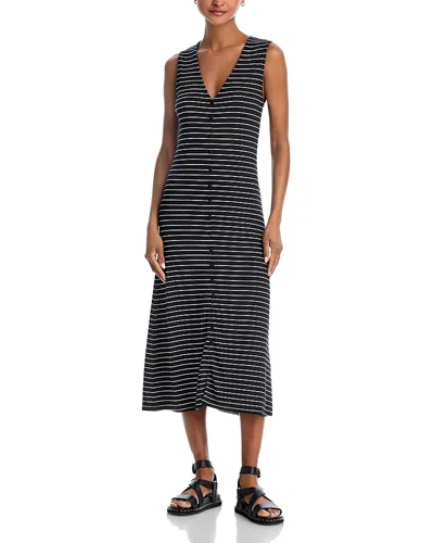 RAG & BONE RAG & BONE THE KNIT STRIPE BUTTON TANK DRESS