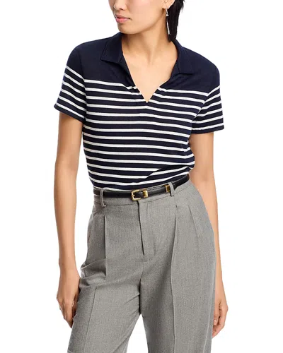 RAG & BONE RAG & BONE THE KNIT STRIPE POLO TOP