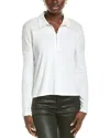 Rag & Bone The Knit Zip Polo Top In Grey